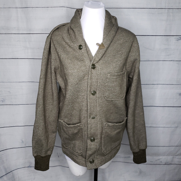 J. Crew Other - J Crew Vintage Fleece Cardigan heathered olive S